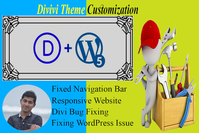 build website with divi theme customization, and fix issues