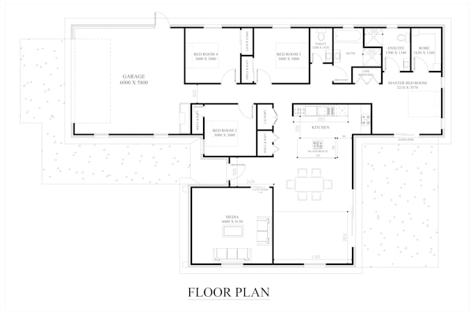 provide 2d floor layouts plans with title block