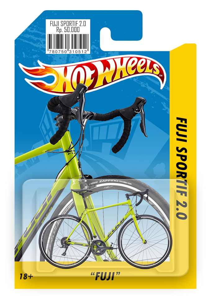 vehicle in to a hot wheels blister 