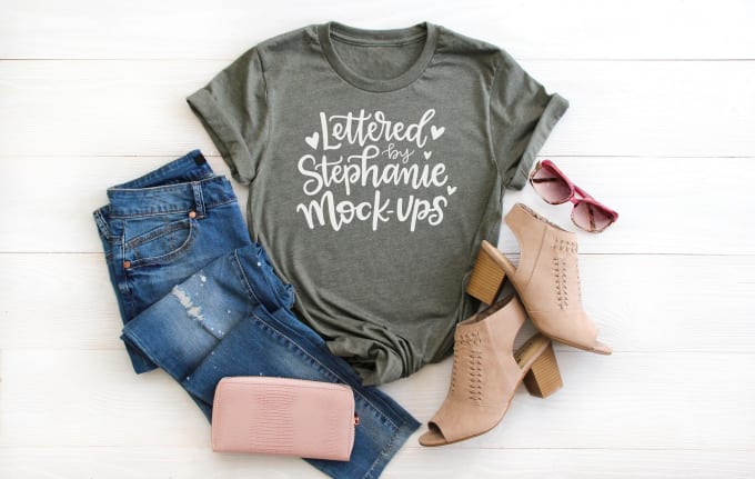 Do different modern hd style t shirt mockups for etsy and ...