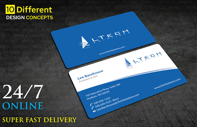 design 10 different professional, unique luxury, business cards