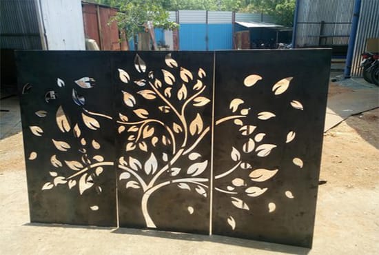 design dxf file for plasma and laser cutting