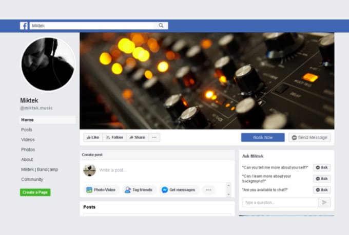 create and optimize facebook business page