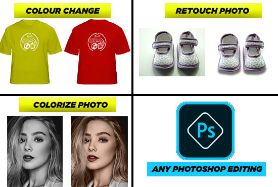 do product photo editing, background remove, retouch