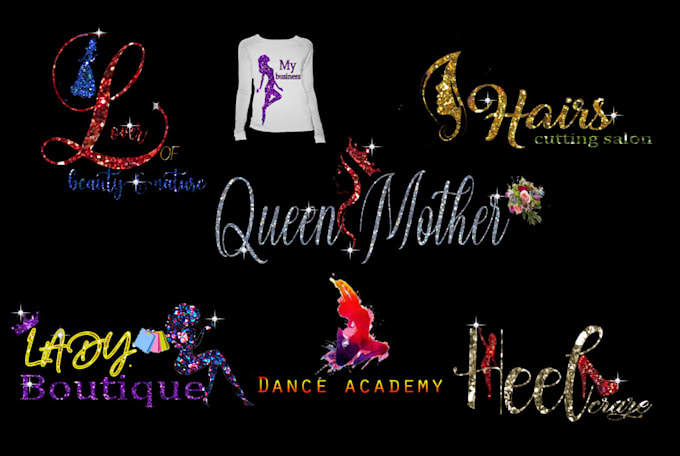 Do beautiful luxury glitter feminine signature logo by Salihafarooq ...
