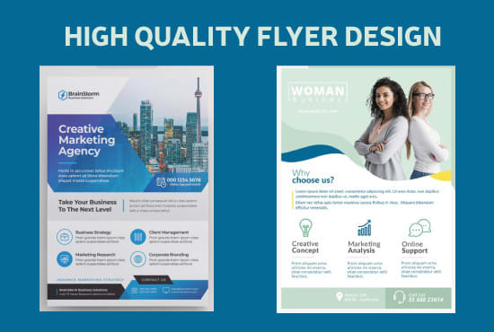 do attractive,custom flyer design for product advertisement