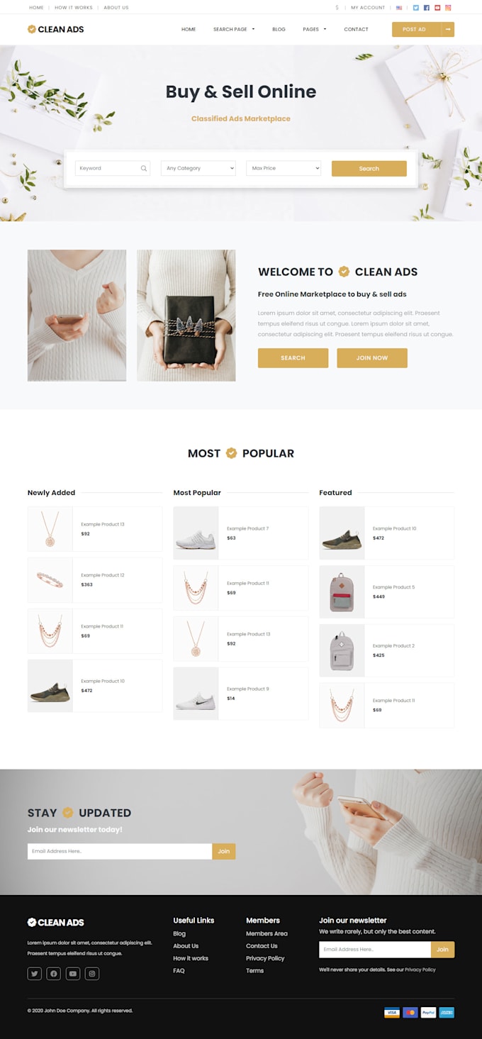 build a classified and listing website on wordpress