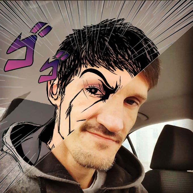 Draw you in jojo bizarre adventure style anime by Rychelle_