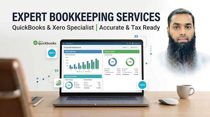 provide professional bookkeeping  in quickbooks and xero