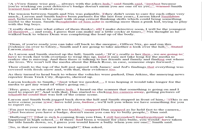 manually rewrite, proofread, and paraphrase