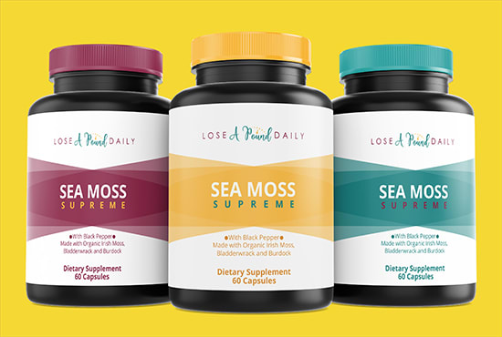 do supplement label and product label design