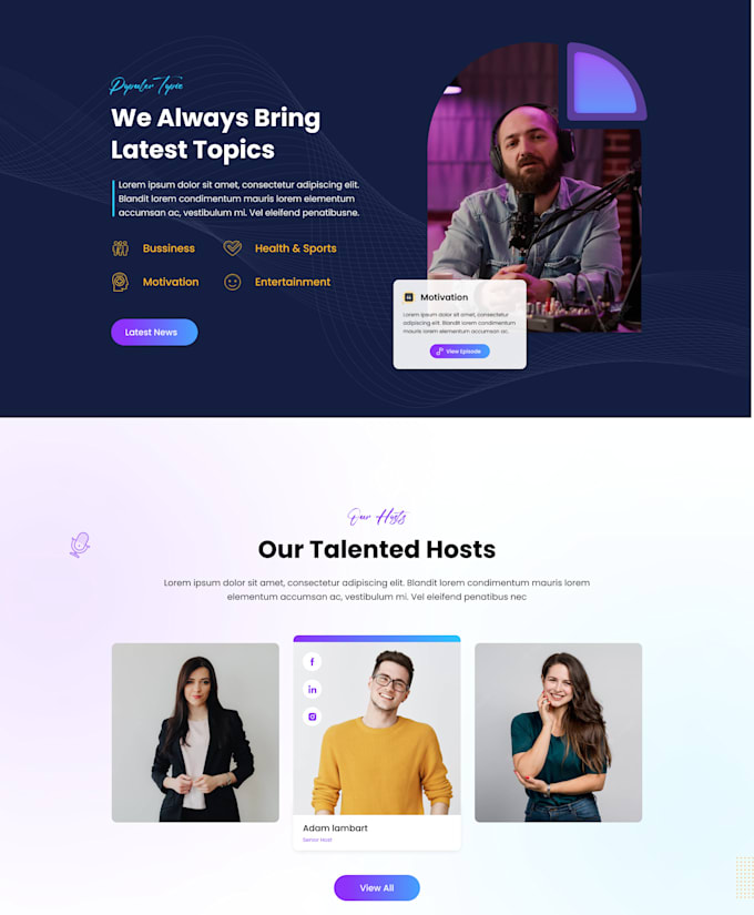 create your podcast website in wordpress and elementor pro