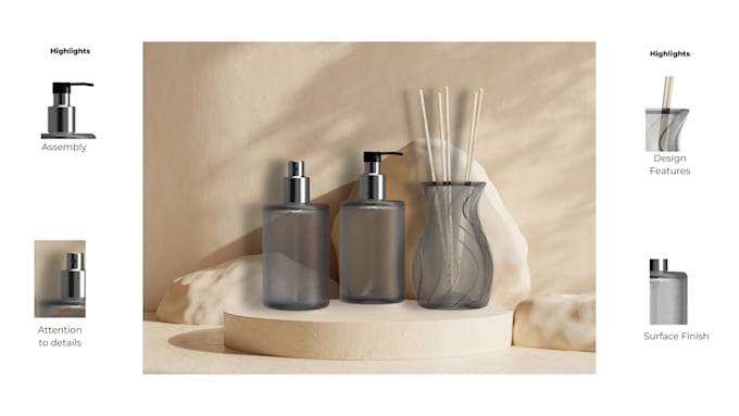 make 3d models for product mockup and 3d printing
