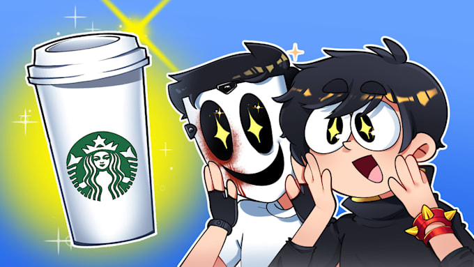 draw cartoon youtube thumbnails
