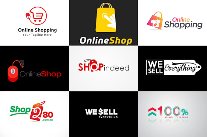 design ecommerce, online shop, website, flat, minimalist logo within 24 hours