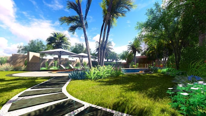 do 2d and 3d landscape design and renderings