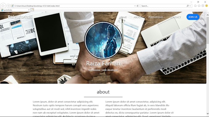 Write code with html css and bootstrap by Raizafarhan | Fiverr