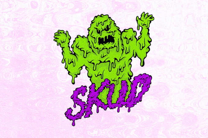 design an alternative style dripping logo