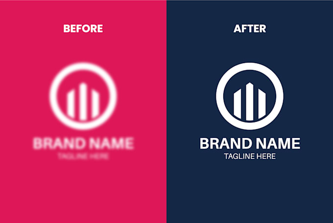 Rewored Logo Redraw, remake or redesign vector logo within 4 hours by Designerhasann ...