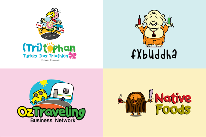 create hand drawn logo with icon in my style