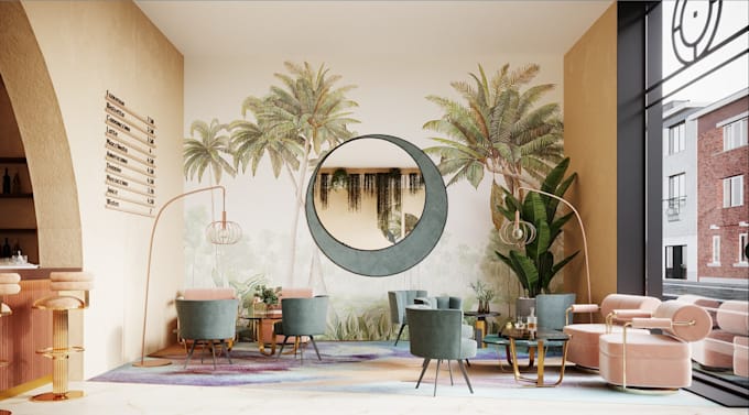 create interior 3d modeling and rendering