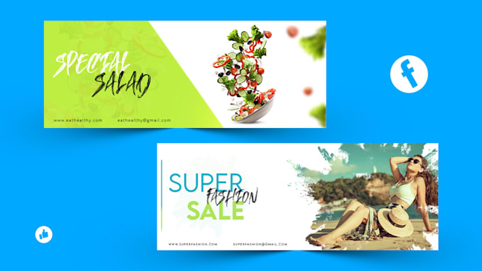 design unique facebook header cover