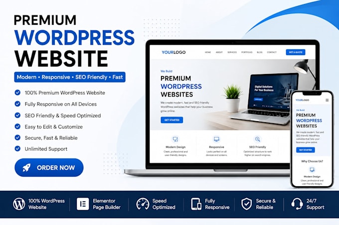 build or redesign premium wordpress website for your business