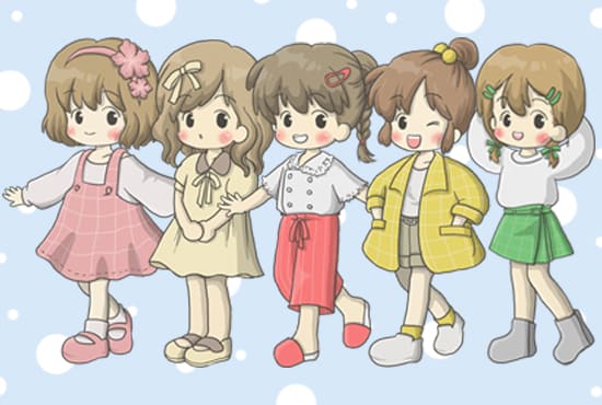 draw cute chibi character for you