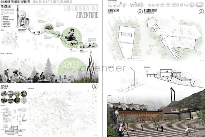 design architectural presentation boards and posters