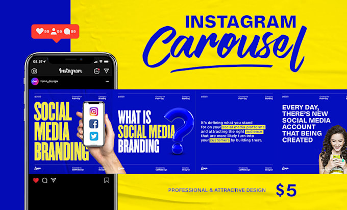 Design attractive carousel post for instagram by Lsmn_design