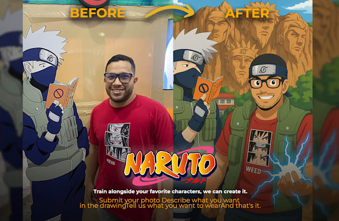 draw naruto custom portrait