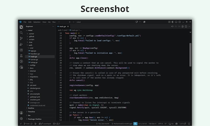 build a rest API using go with database integration