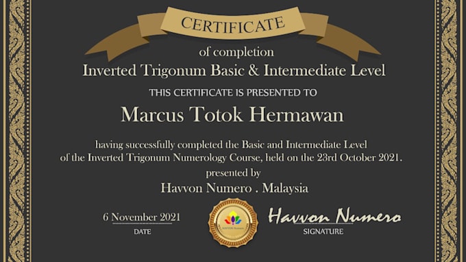 give numerology reading using the inverted trigonum method