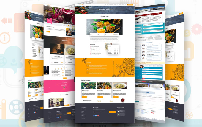 do HTML landing page design