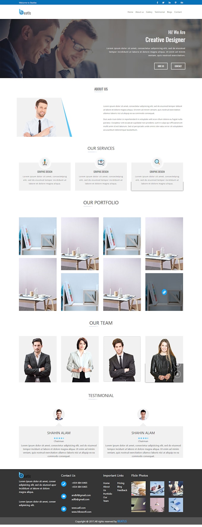 Be your front end web developer by Web_apollo | Fiverr