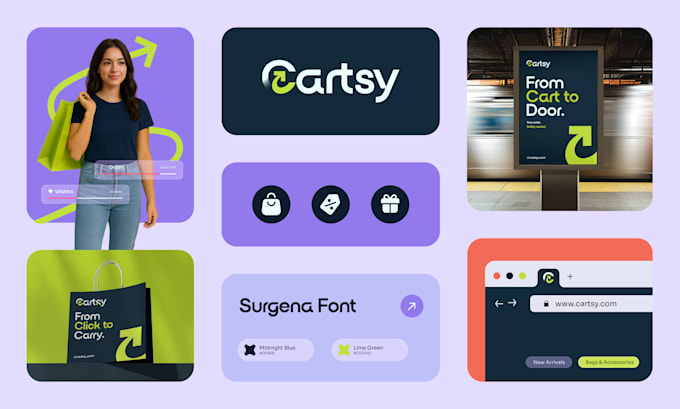 design brand style guide, corporate identity, and custom business logo design