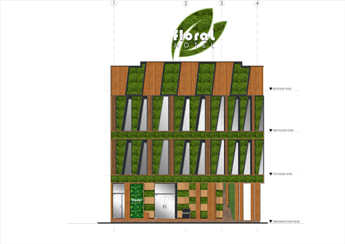 Render interior 2d layout,section and elevation photoshop by ...