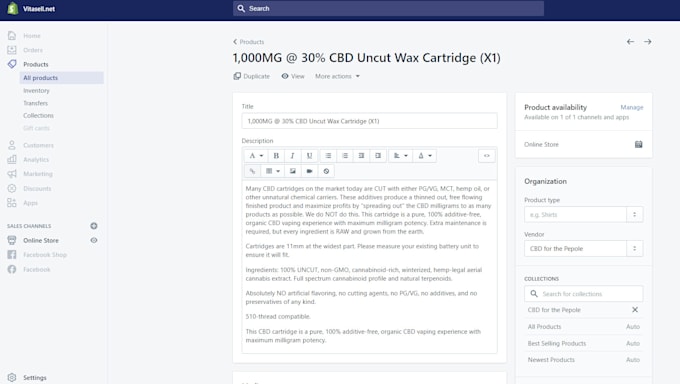 do product listing on amazon, ebay, and shopify