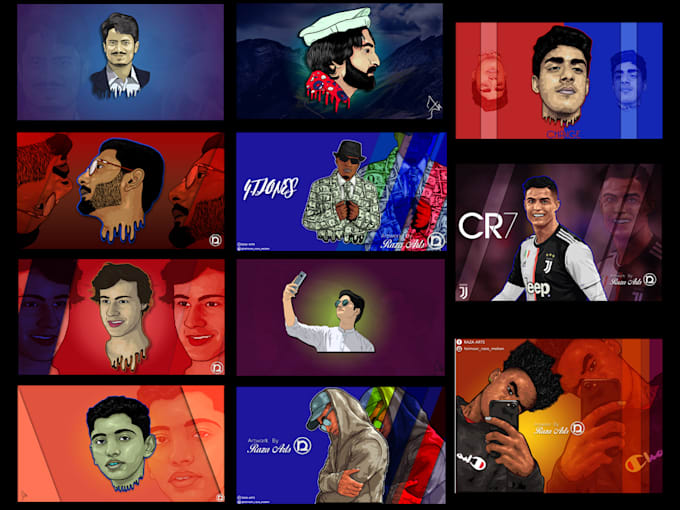 create your realistic avatar cartoon portrait from photo