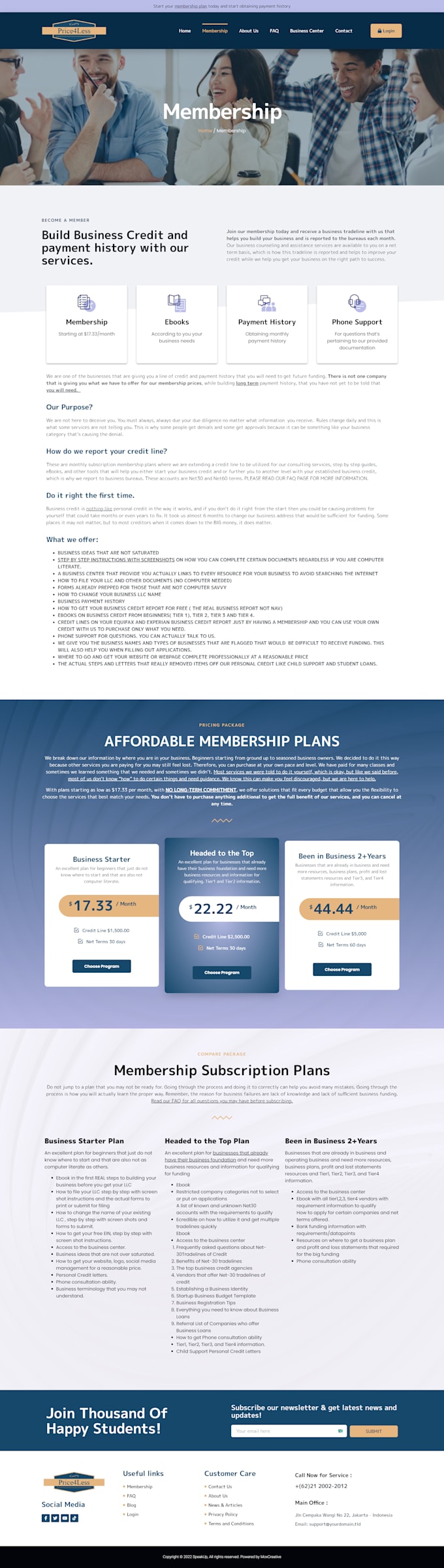 develop dynamic subscription website and membership website in wordpress