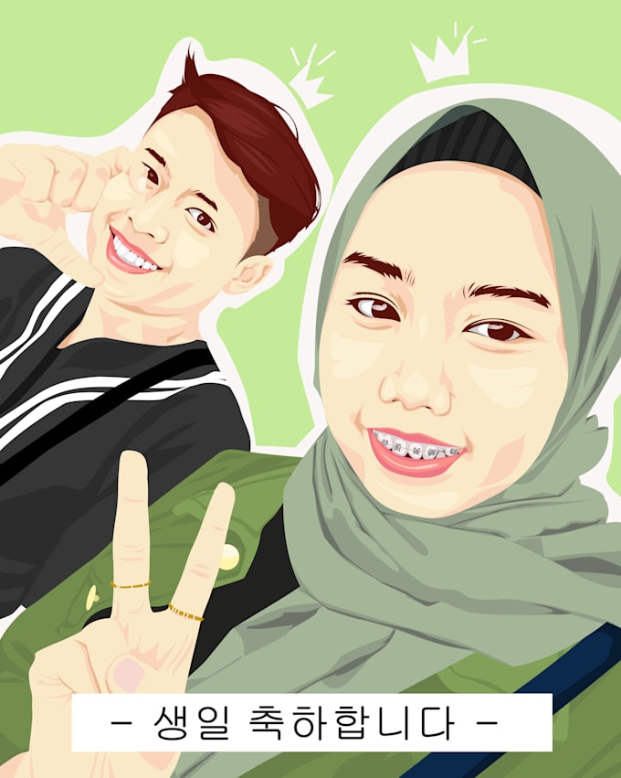 create simple vector illustration of your photo