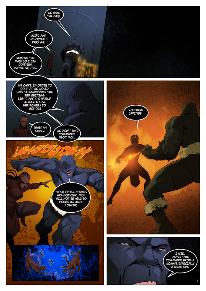 create comic book illustrations in your style