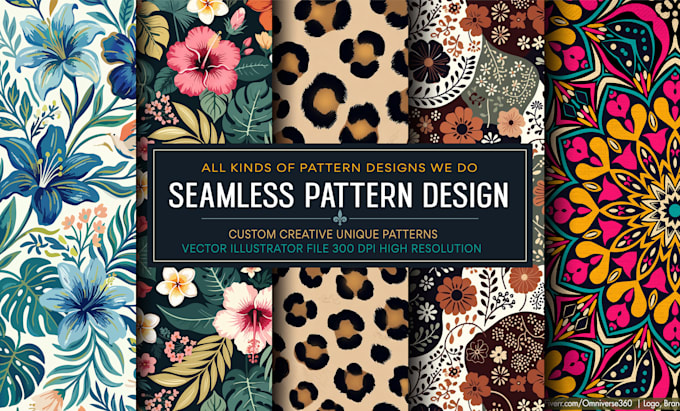 design seamless patterns for textile, fabric, clothing and monogram patterns