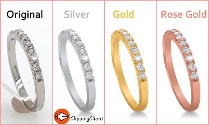 do jewelry retouching with quickly remove the background