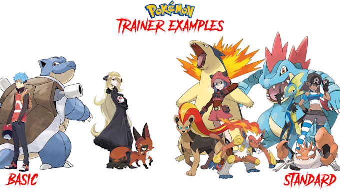 draw you as a pokemon trainer