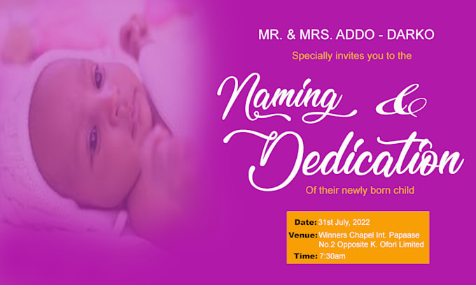 design a professional invitation card