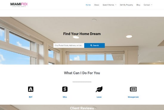 design real estate wordpress website with idx broker mls