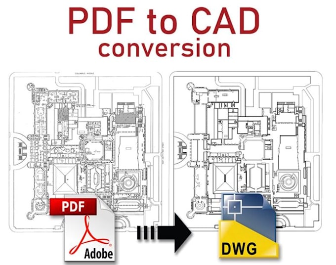 Convert pdf, sketch, or image drawing to autocad dwg by Judealba | Fiverr