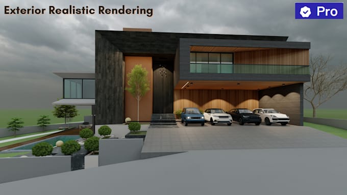 create 3d exterior renderings for houses and buildings