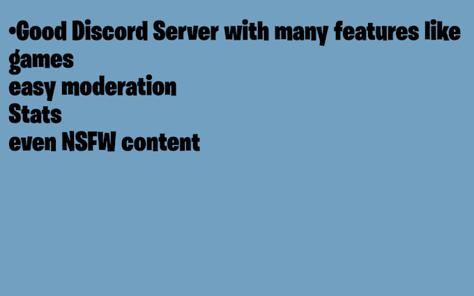 create a discord server based on your interests or requests